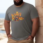 Camiseta Básica Masculina Rei Da Estrada 100% Algodão Premium - Chumbo