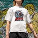 Camiseta Básica Masculina Surf Tubarão 100% Algodão Premium - Branco