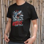 Camiseta Básica Masculina Surf Tubarão 100% Algodão Premium - Preto