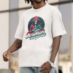 Camiseta Básica Masculina Alien Lua 100% Algodão Premium - Branco