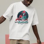 Camiseta Básica Masculina Alien Lua 100% Algodão Premium - Branco