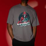 Camiseta Básica Masculina Alien Lua 100% Algodão Premium - Chumbo