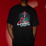 Camiseta Básica Masculina Alien Lua 100% Algodão Premium - Preto