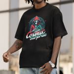 Camiseta Básica Masculina Alien Lua 100% Algodão Premium - Preto