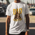 Camiseta Básica Masculina Pai Leão 100% Algodão Premium - Branco