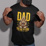 Camiseta Básica Masculina Pai Leão 100% Algodão Premium - Preto