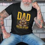 Camiseta Básica Masculina Pai Leão 100% Algodão Premium - Preto