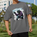 Camiseta Básica Masculina Pantera Style 100% Algodão Premium - Chumbo