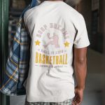 Camiseta Básica Masculina Basquete Hoop Dreams Costas 100% Algodão Premium - Branco