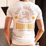 Camiseta Básica Masculina Basquete Hoop Dreams Costas 100% Algodão Premium - Branco