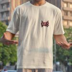 Camiseta Masculina Honra Samurai Frente E Costas 100% Algodão Premium - Off White