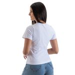 Camiseta Feminina Plus Size T-shirt Camisa Básica Blusa de Algodão - Branco