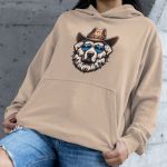 Moletom Unissex Canguru Com Capuz Cachorro Xerife - Caqui