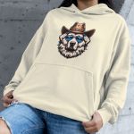 Moletom Unissex Canguru Com Capuz Cachorro Xerife - Off White