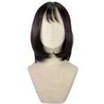 Houston.bob curta franja, mescla de fios