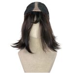 Houston.bob curta franja, mescla de fios