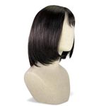 Houston.bob curta franja, mescla de fios