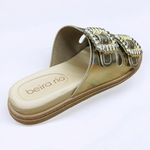 Chinelo Beira Rio ref. 8528.102.9569 - dourado