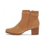 Bota Feminina Modare cano curto salto bloco ref. 7072.111.27591 - bege