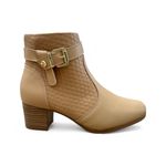 Bota Feminina Modare cano curto salto bloco ref. 7072.111.27591 - bege