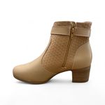 Bota Feminina Modare cano curto salto bloco ref. 7072.111.27591 - bege