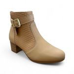 Bota Feminina Modare cano curto salto bloco ref. 7072.111.27591 - bege