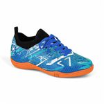 Tênis infatil Molekinho ref. 2808.334.28641 - azul/laranja