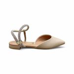 Sapatilha Vizzano ponta fina strass ref. 1206.1003.29269 - bege
