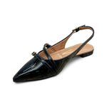 Sapatilha Vizzano slingback verniz ref. 1206.296.13488 - preto