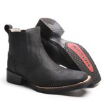 Botina Masculina Crazy Horse Preto