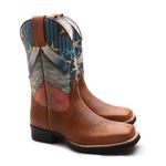 Bota Texana Masculina Malboro Wisky/Pintura