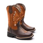 Bota Texana Infantil Floter Café/Nobuck Castor