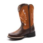 Bota Texana Infantil Floter Café/Nobuck Castor