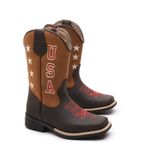 Bota Texana Infantil Crazy Horse Café/Castor