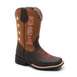 Bota Texana Infantil Crazy Horse Café/Castor