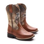 Bota Texana Infantil Latego Chocolate/Pintura