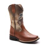 Bota Texana Infantil Latego Chocolate/Pintura