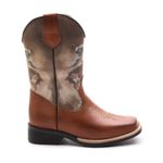 Bota Texana Infantil Latego Chocolate/Pintura