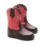 Bota Texana Baby Floter Café/Napa Pink