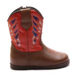 Bota Texana Baby Florence Doce de Leite/Napa Vermelho