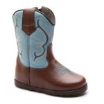 Bota Texana Baby Florence Terra/Napa Azul Celeste 