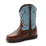 Bota Texana Baby Florence Terra/Napa Azul Celeste 