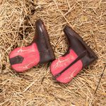 Bota Texana Baby Floter Café/Napa Pink