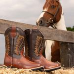 Bota Texana Infantil Latego Chocolate/Café