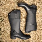 Bota Hipismo Unisex Infantil em Couro Latego Preto