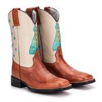 Bota Texana Masculina Nossa Senhora Latego Chocolate/Floter Gelo