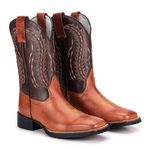 Bota Texana Masculina Latego Chocolate/Castanho