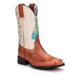 Bota Texana Masculina Nossa Senhora Latego Chocolate/Floter Gelo