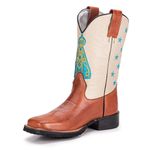 Bota Texana Masculina Nossa Senhora Latego Chocolate/Floter Gelo