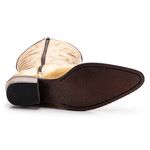 Bota Texana Feminina Metalizado Ouro